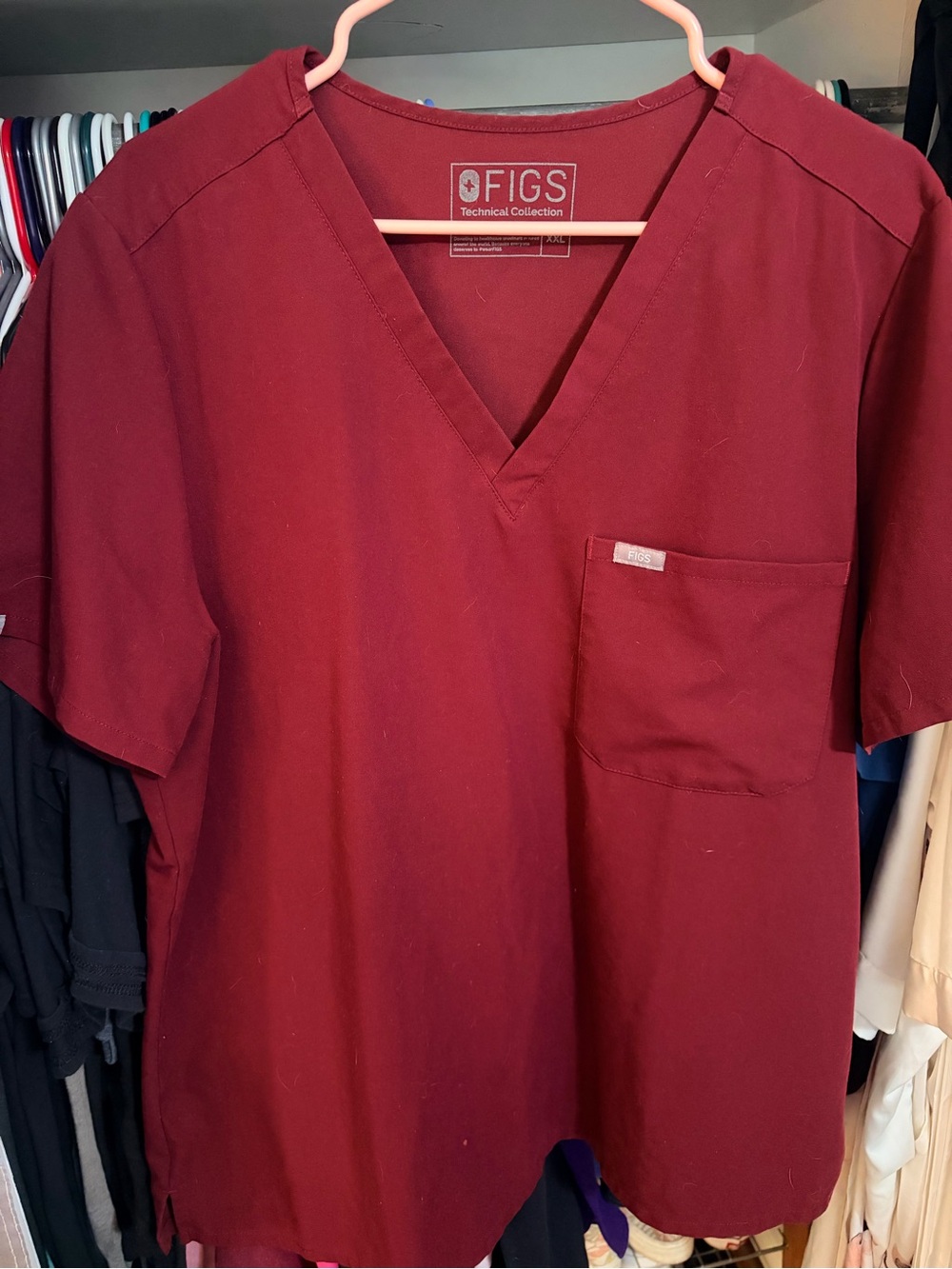 FIGS Maroon Set XXL